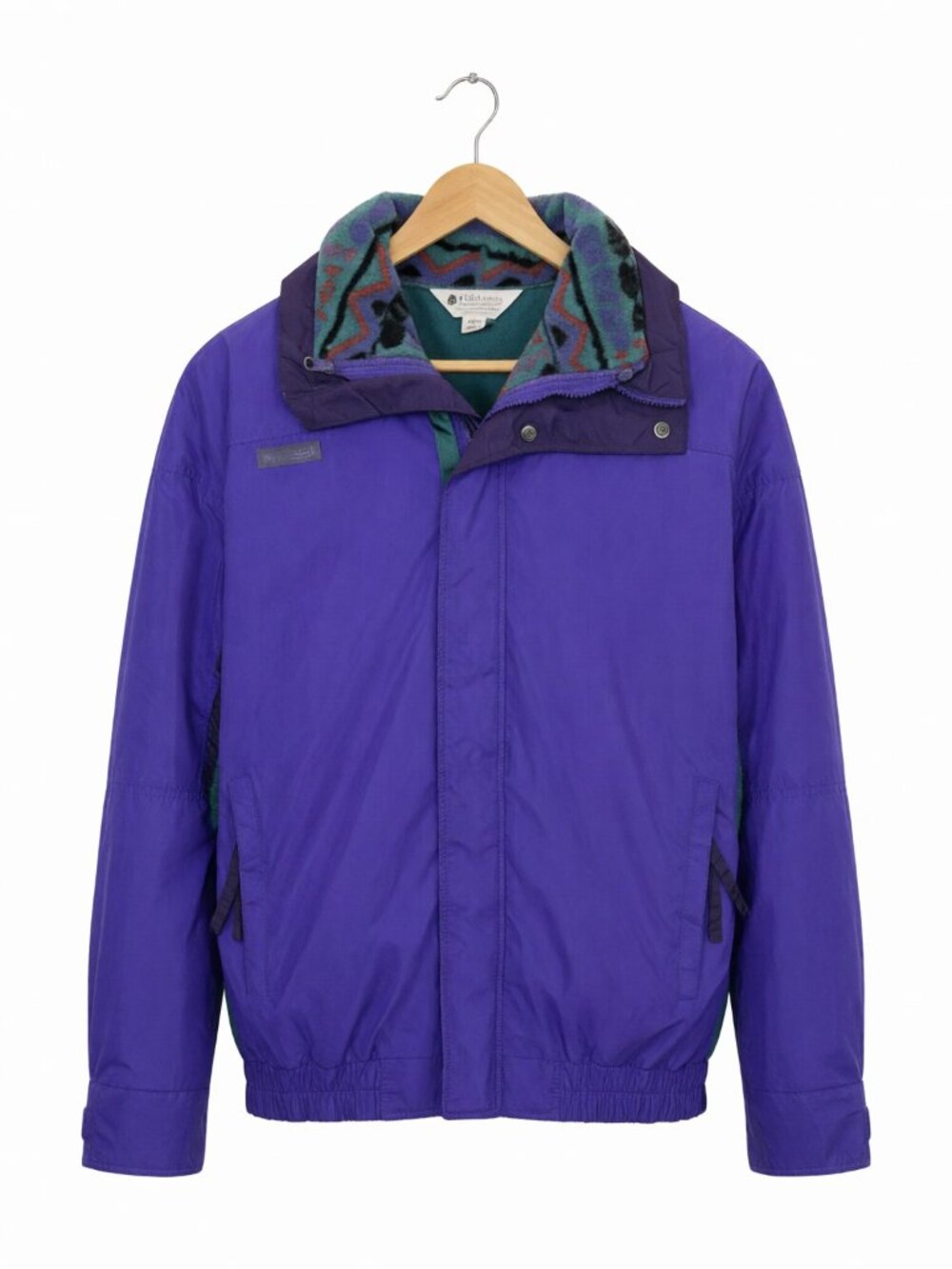 Columbia Men's Bugaboo Ski Jacket Purple L Polyester Collared